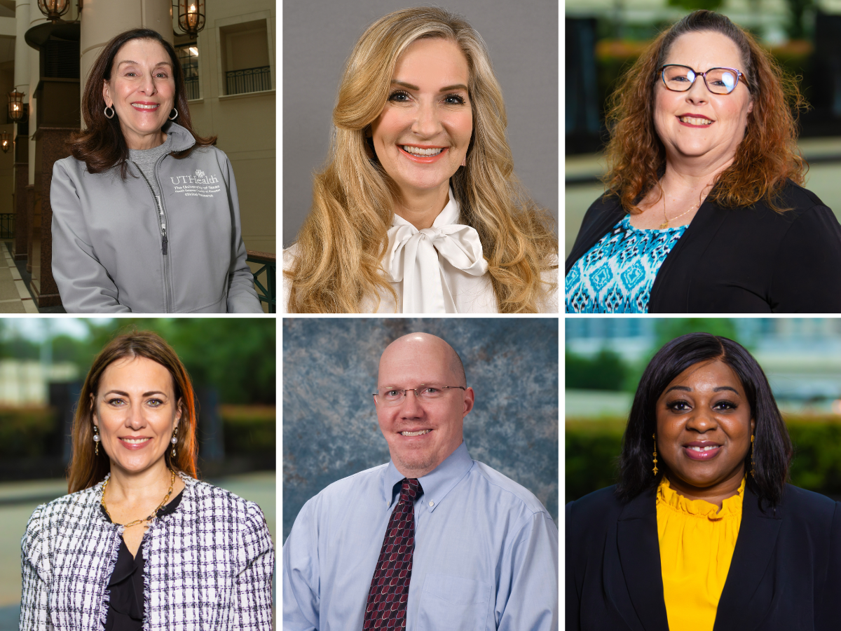 Six headshots of nurses, along with a copy block that reads, 
